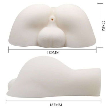 Replica Realistica Culo e Testicoli con Vibrazione e Telecomando
